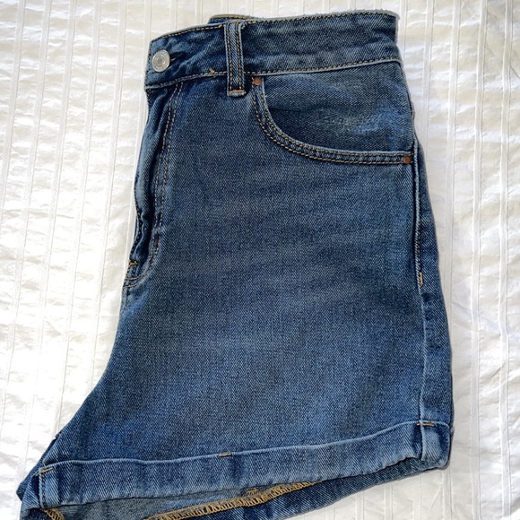 PACSUN  denim mom jean roll tab shorts - Picture 5 of 5